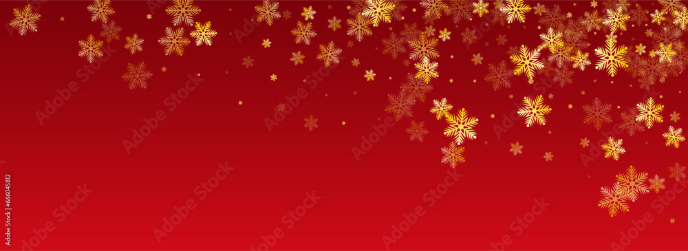 Gray Snowflake Vector Panoramic Red Background. Gray Snowflake Vector Panoramic Red Background.