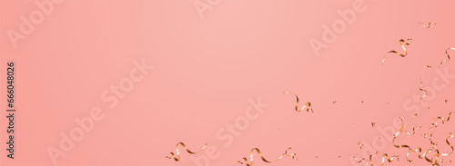 Shiny Star Swirl Vector Panoramic Pink