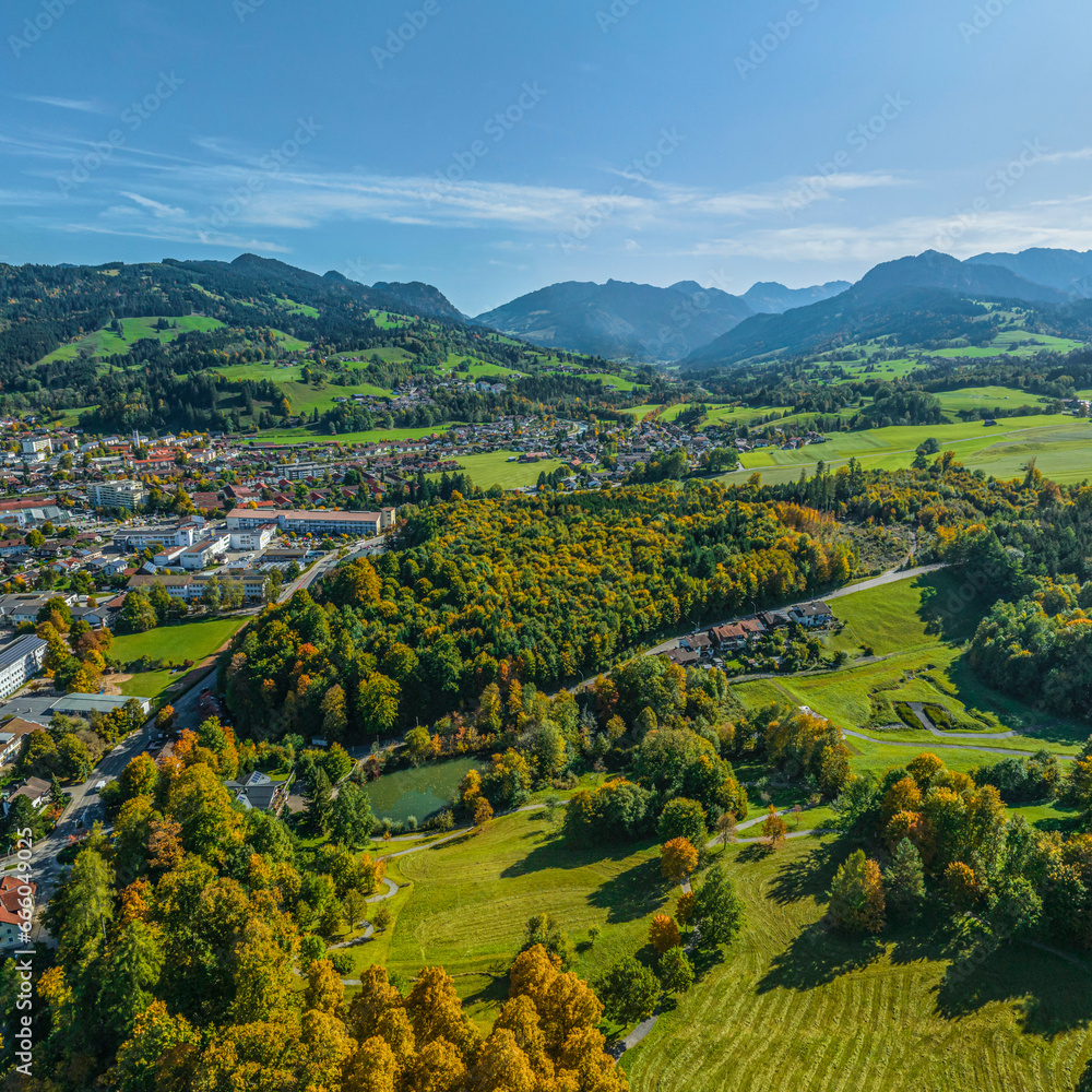 Goldener Oktober in Sonthofen im Oberallgäu