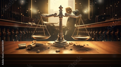 Burden of proof, legal law concept image.