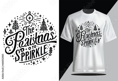 Tis the Season to Sparkle Christmas T-shirt design