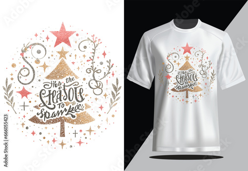 Tis the Season to Sparkle Christmas T-shirt design