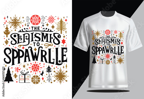 Tis the Season to Sparkle Christmas T-shirt design