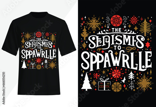 Tis the Season to Sparkle Christmas T-shirt design
