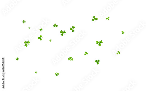 Olive color Clover Holiday Vector White