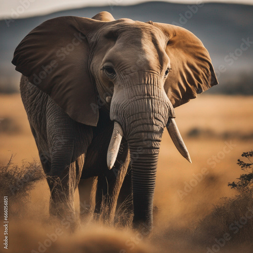 تحفة فنية : فيل وسط الغابة الساحرة © Popa