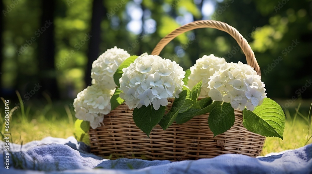 Enjoy a Fresh Outdoor Cuisine with a Beautiful Bloom-Covered Picnic Basket Enjoy a Fresh Outdoor Cuisine with a Beautiful Bloom-Covered Picnic Basket