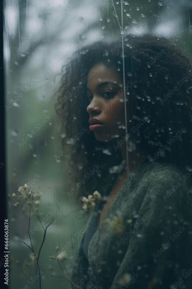 dreamy street photo cute pretty young woman glass window reflection glare gloomy sadness moment dreamy street photo cute pretty young woman glass window reflection glare gloomy sadness moment