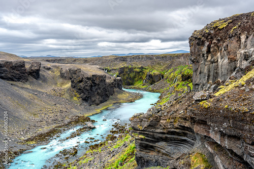 Lo scenico canyon di Sigöldugljúfu , Islanda
