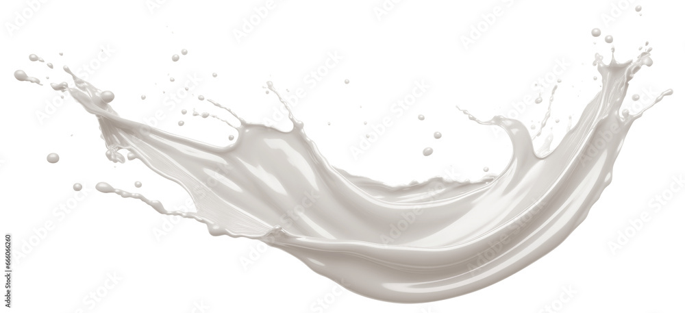Splash of milk or cream, cut out Splash of milk or cream, cut out