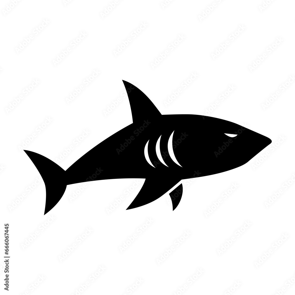 Obraz premium Shark vector icon