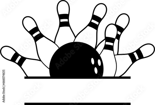 Bowling Strike Monogram