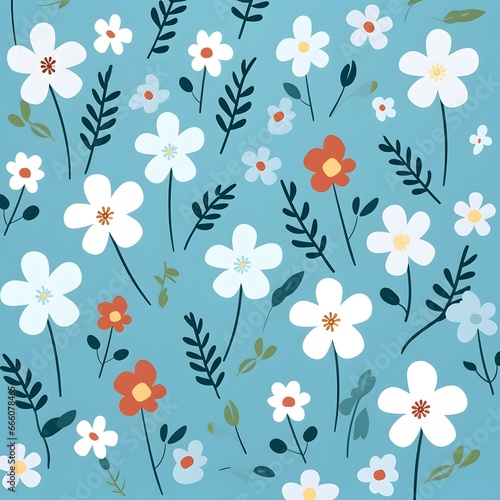 abstract flower pattern