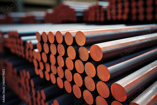 The warehouse of the steel production plant