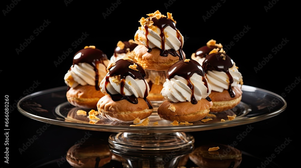 a platter with a variety of desserts on it. generative ai a platter with a variety of desserts on it. generative ai
