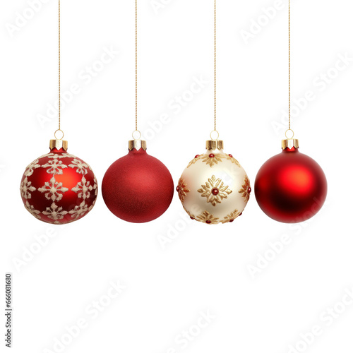 Hanging Christmas ornament balls