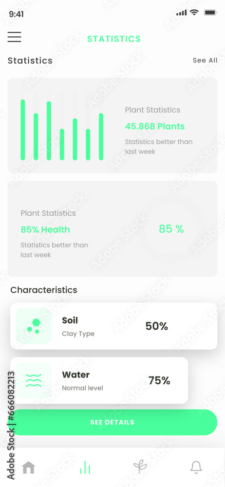 Fototapeta Farm Management, Vegetables, Farming Manager and Smart Agriculture Mobile App UI Kit Template