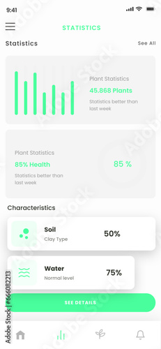 Farm Management, Vegetables, Farming Manager and Smart Agriculture Mobile App UI Kit Template