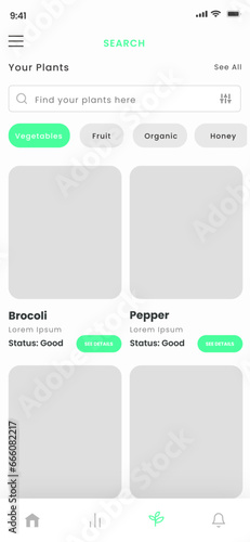Farm Management, Vegetables, Farming Manager and Smart Agriculture Mobile App UI Kit Template