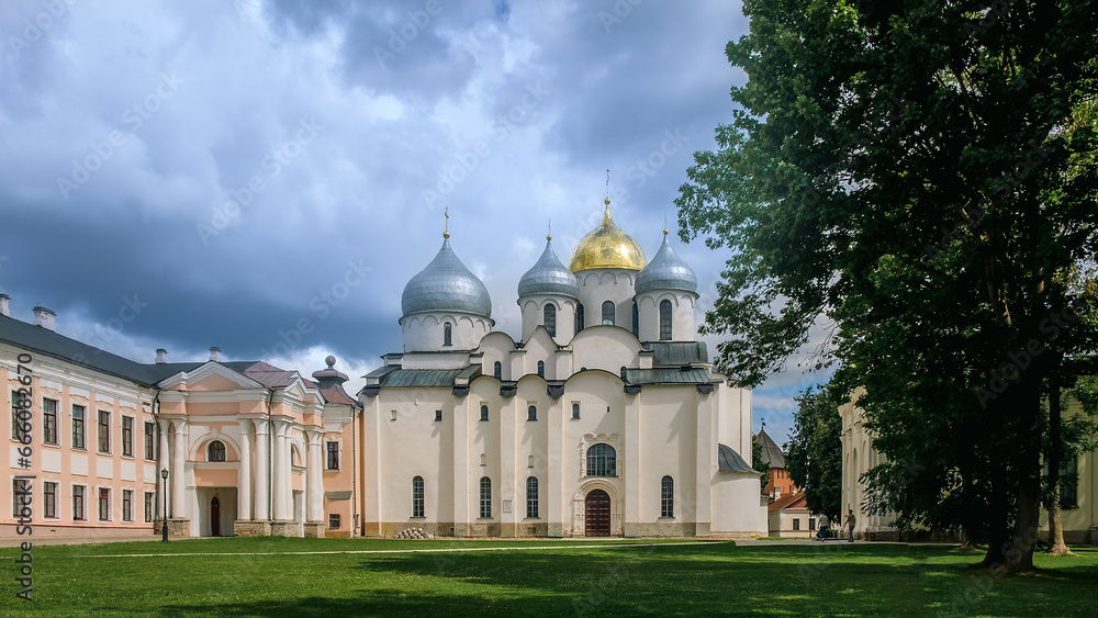 St. Sophia Cathedral, Kremlin, Veliky Novgorod, Russia.