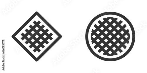 Textile icon. Simple design. Vector illustration