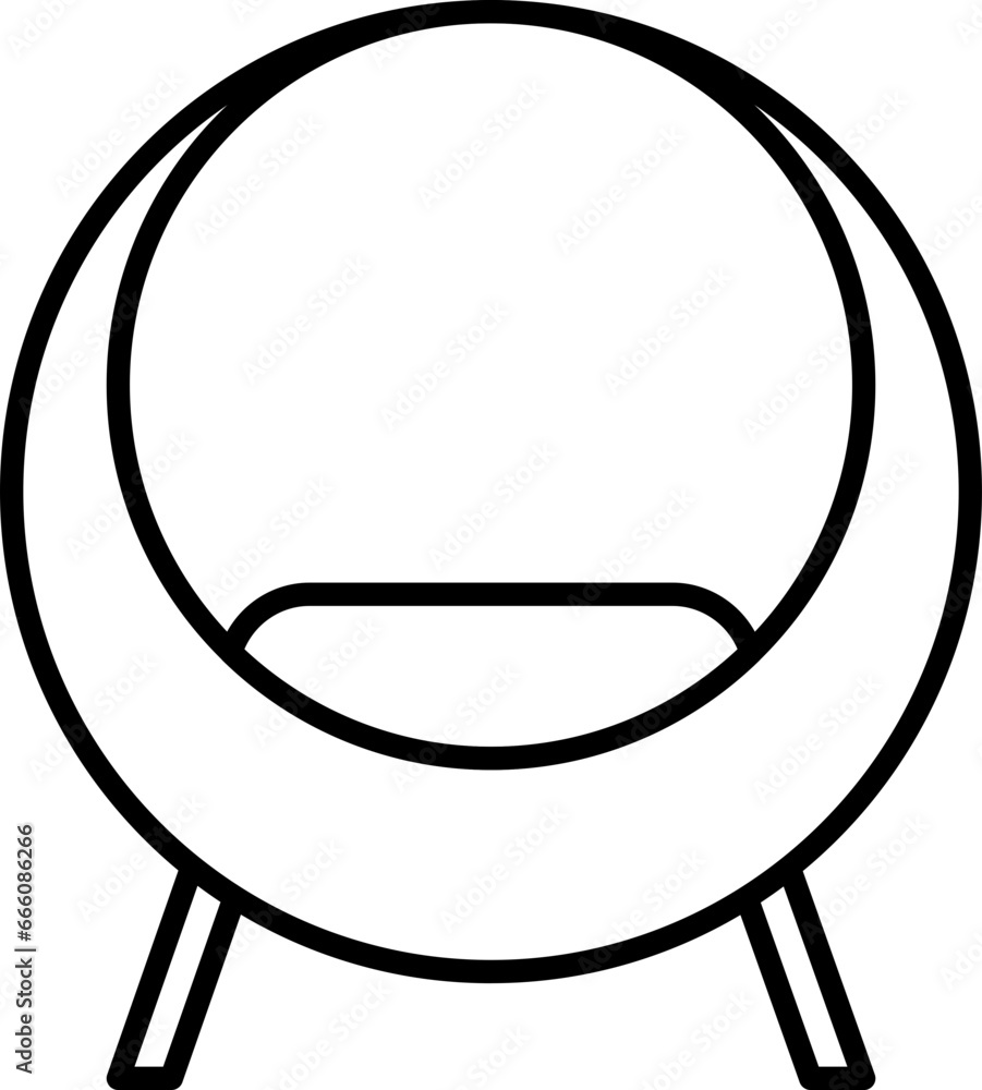Modern chair line icon Modern chair line icon