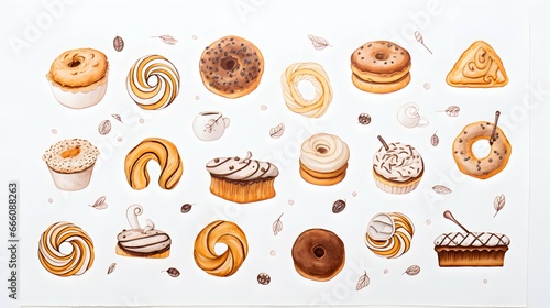 pastry donut pattern