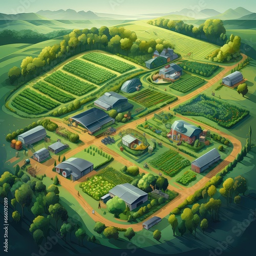Harvest Harmony: A Bird's Eye View of Organic Farming