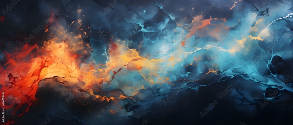 Abstract background with fire