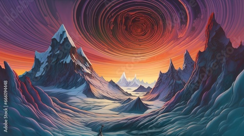 cyclone in the mountains