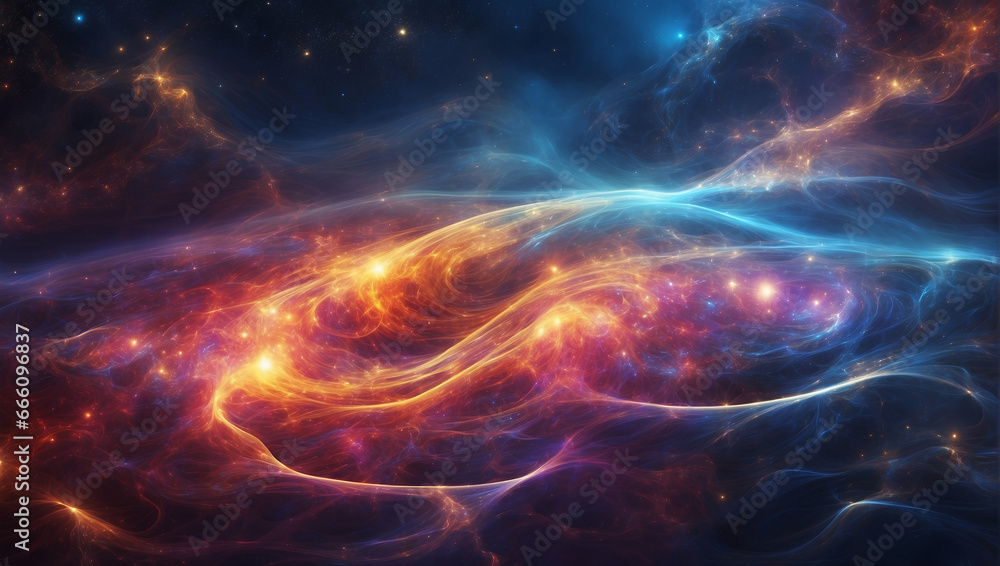 A backdrop illustrating the flow of spiritual energy and its connection to the universe.