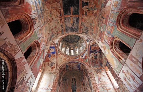 Medieval frescos in Gelati Monastery, Georgia