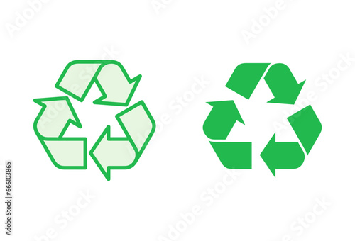 Recycle icon set. Recycling vector icon.