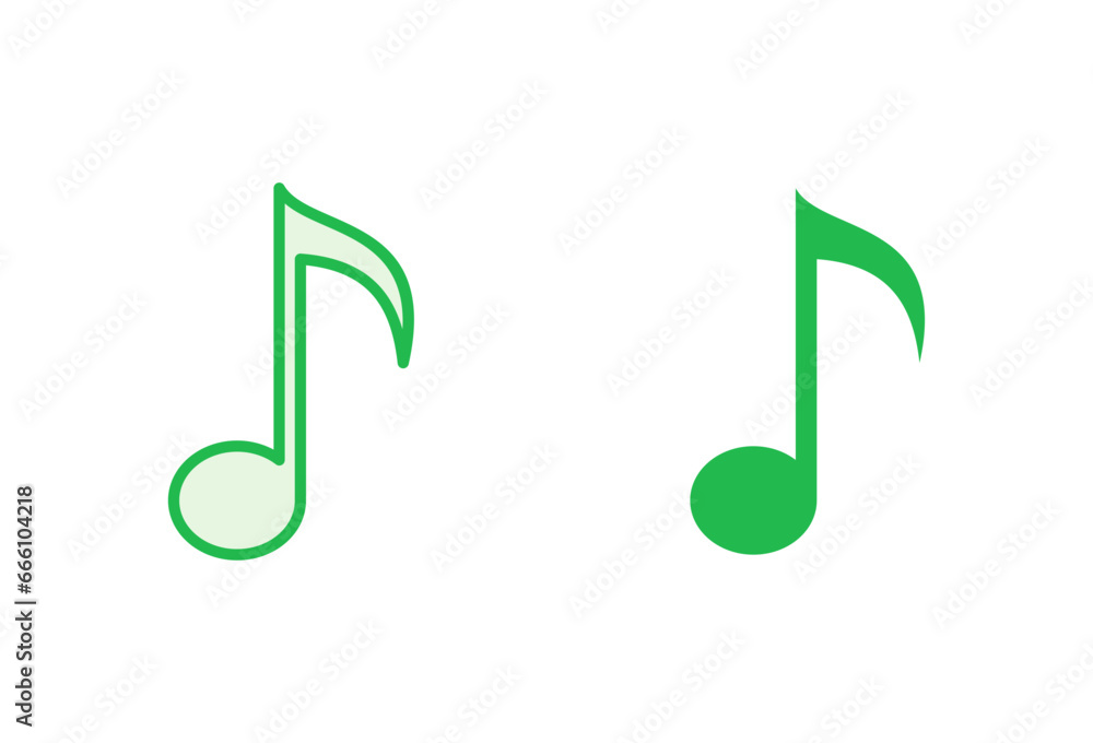 Music icon set. note music icon vector Music icon set. note music icon vector
