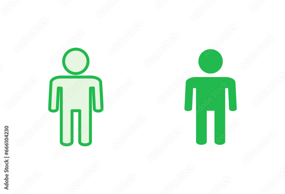 Man icon set. male icon vector. human symbol Man icon set. male icon vector. human symbol