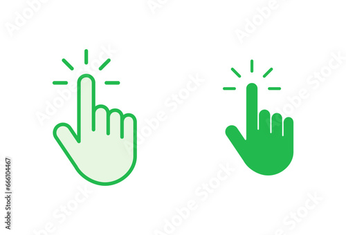 Hand cursor icon set. cursor icon vector. hand cursor icon click