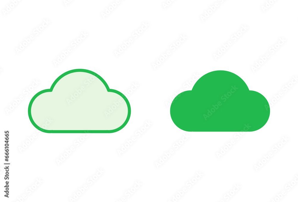 Cloud icon set. cloud vector icon Cloud icon set. cloud vector icon