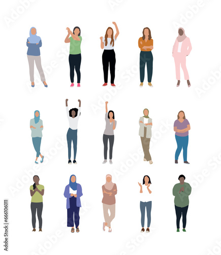 variety of different women set