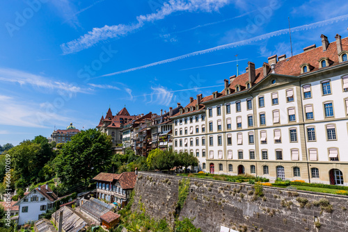 Dans les rues de la vieille ville de Berne capitale de la Suisse