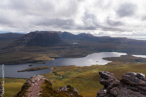 Surrounding of Ullapool is really great from your adventures to the scottish wilderness. Great view on mountains, lakes and many more. Most iconic mountain with stunning views is Stac Pollaidh. photo