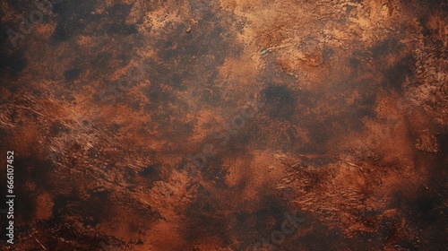 old grunge copper bronze rustic texture dark black.Generative AI photo