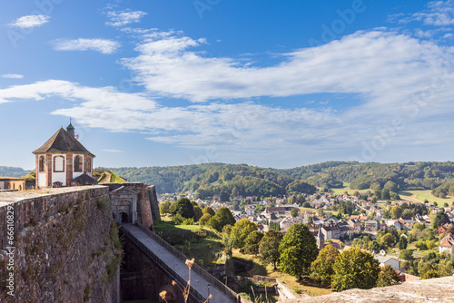 Foto View of little church Citadel of Bitche a fortress in Moselle area in France