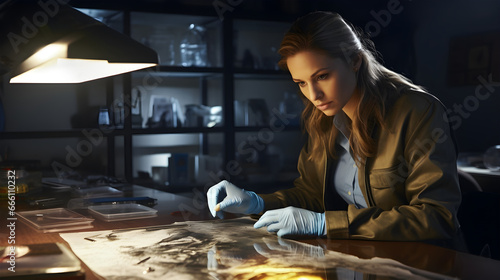 Forensic Scientist - Woman in Crime Scene Investigation