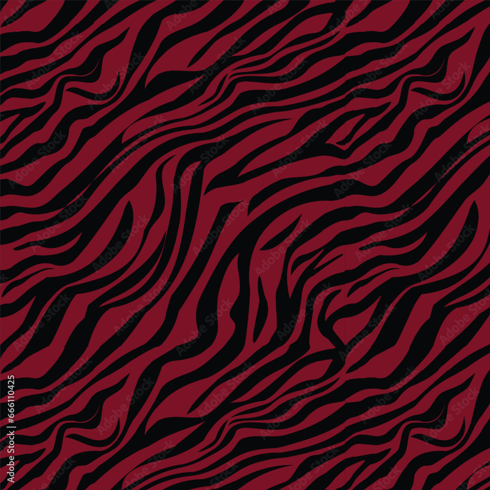 Seamless Vector Pattern in Red & Black - Zebra Stripes Wildlife Seamless Pattern zebra pattern print Seamless Vector Pattern in Red & Black - Zebra Stripes Wildlife Seamless Pattern zebra pattern print
