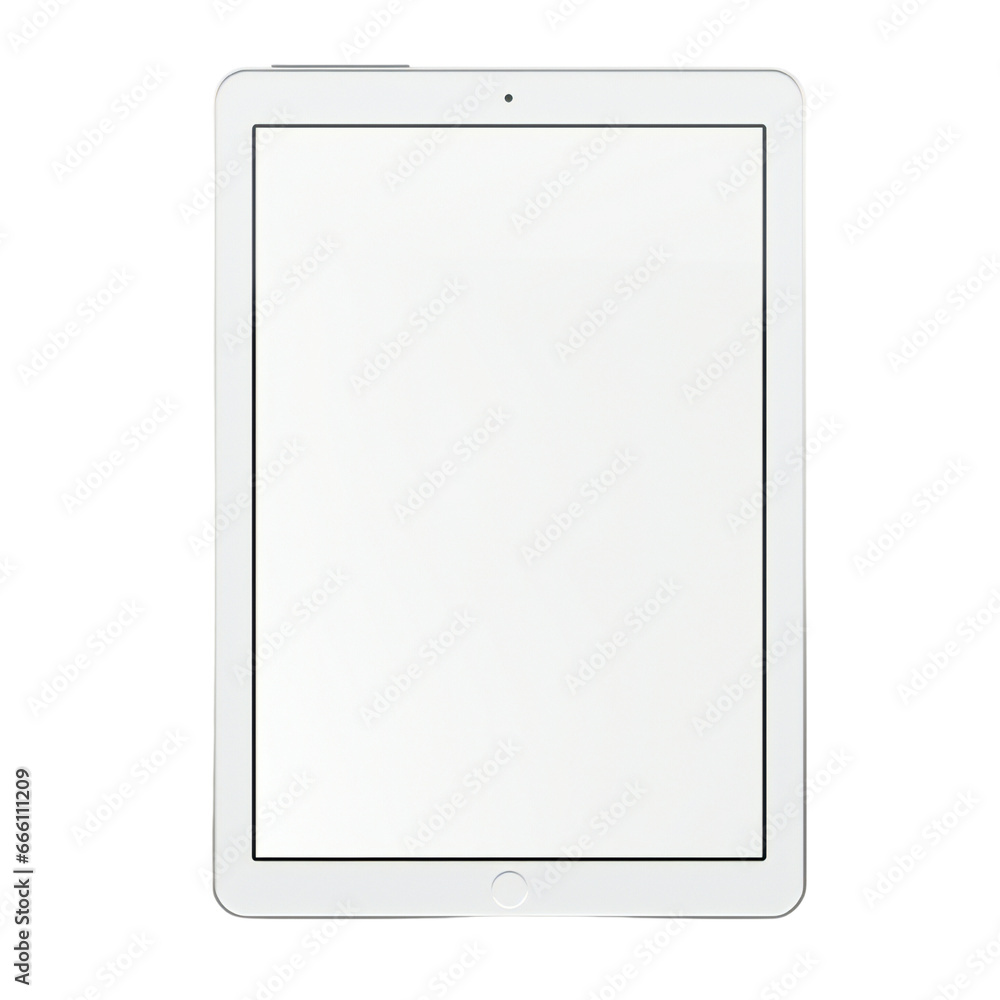 Tablet isolated on transparent background, Generative AI Tablet isolated on transparent background, Generative AI