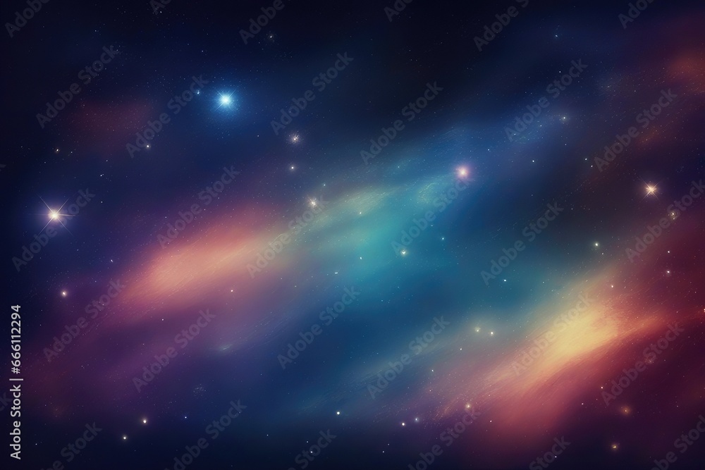 Naklejka premium Star and galaxy background images