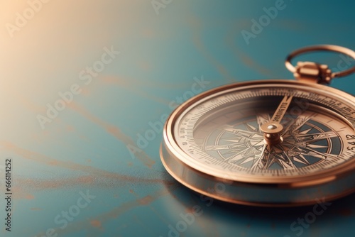 Obraz na płótnie Captivating Compass mockup background. Search concept. Generate Ai