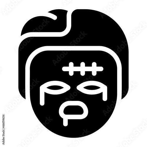 zombie glyph icon
