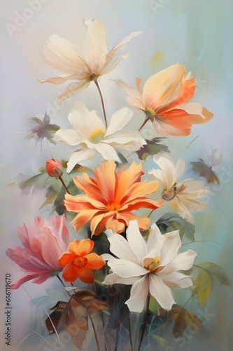 watercolor painting of flowers