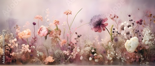 Background with flowers